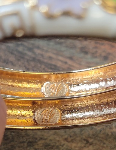 Due Bracciali Jiu Long Xing Designer Smalto Cloisonne Cerniera Braccialetti - Foto 4 di 17