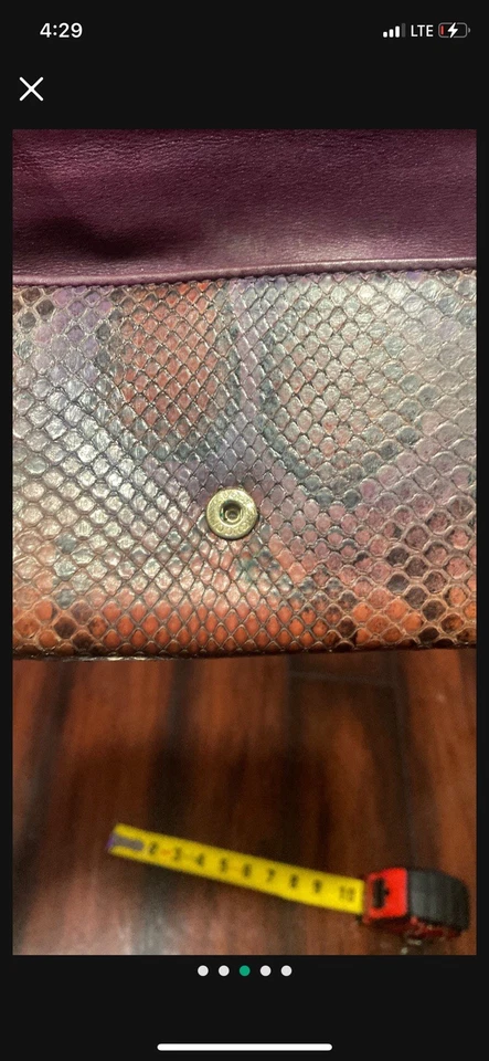 Cartera Larga Gucci GG Marmont Cuero Exótico Foto 3 de 4