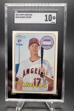 2018 Topps Heritage Shohei Ohtani Rookie RC #600 SGC 10 GEM MINT