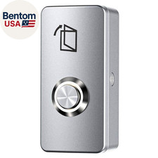 Push to Exit Button for Door Access Control System Zinc Alloy Shell NO/COM Outpu