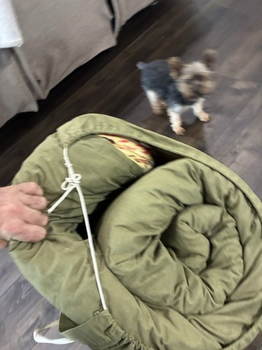 Vintage Coleman Sleeping Bag OliveHunting Camping Cabin Man Cave Duck Hunt - Picture 3 of 15