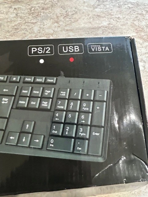 Brand New PS2 Keyboard and PS2 Mouse Combo Kit Vista New In Box - Image 2 of 4