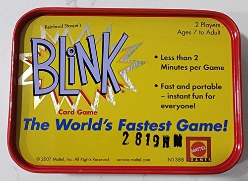 BLINK Worlds Fastest Card Game, 2007 Tin w/ Instruction Sheet - Picture 14 of 15