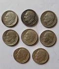 Lot Of 8 Roosevelt Dimes 1948-1964 90% Silver