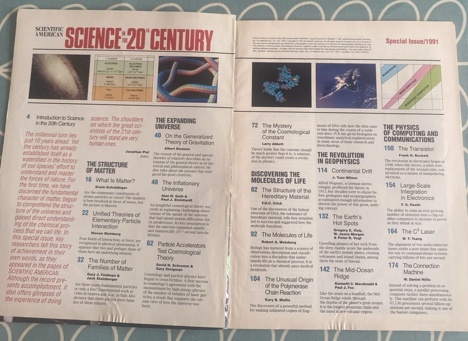 Scientific American - Special Issue, universe space & matter magazine 1991 Foto 2 de 2