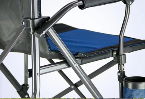 FOLDING PADDED CAMPING CHAIR HEAVY DUTY & SIDE POCKETS HOLDS 135 Kg - Picture 21 of 22