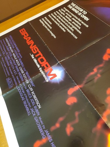 Brainstorm Movie Poster 27x41 Folded Theater One Sheet Christopher Walken 1983 - Picture 11 of 14