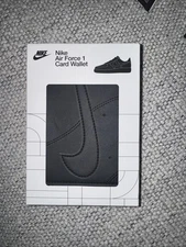 Nike Air Force 1 Card Wallet TRIPLE BLACK New