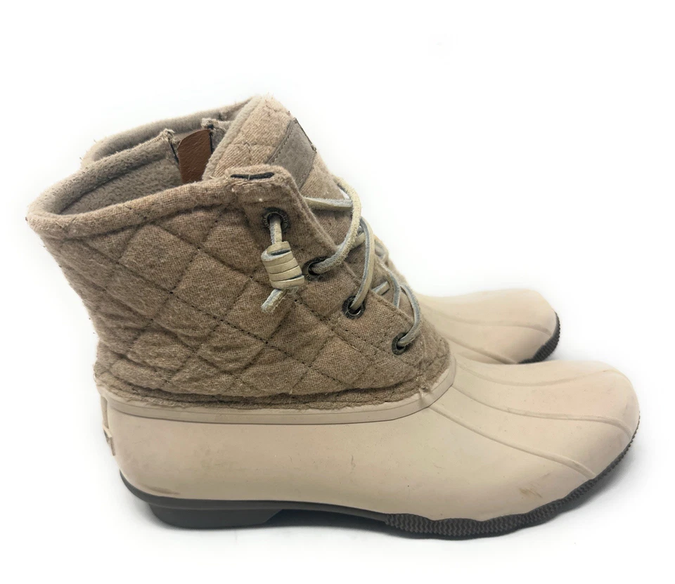 Женские дождевые сапоги Sperry для морской воды размер 8,5 стеганые шерстяные устричные туфли STS97563F - Изображение 2 из 4