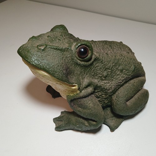 Vintage textured Large Ceramic Frog Toad garden Pond