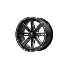 14x7 MSA Offroad M41 Boxer UTV Gloss Black Milled Wheels 4x110 (-47mm) Set of 4