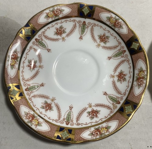 4er Set Arklow Royal Linden Fine Bone China 2 Obst & 2 Untertassen Teller - Bild 3 von 13