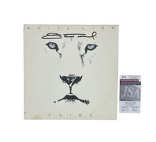 White Lion Mike Tramp Signed Pride Vintage Pressing Vinyl Record JSA Witnessed