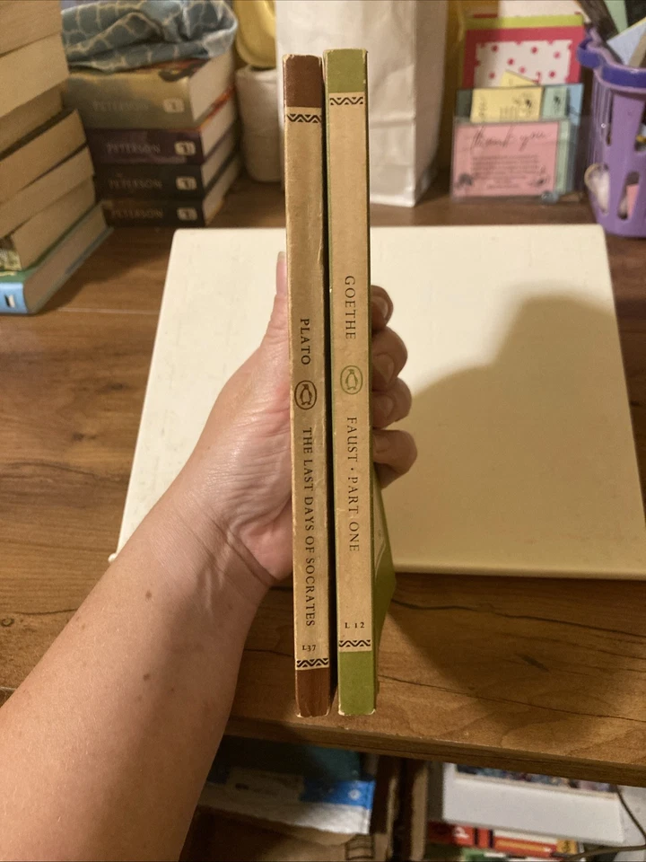 PLATO and FAUST classic vintage paperbacks 1959 Penguin Books Foto 4 de 4