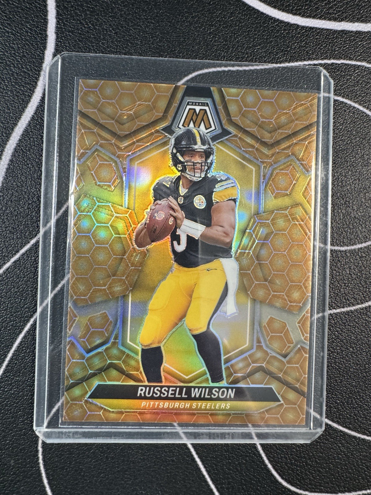 2024 Panini Mosaic RUSSELL WILSON #183 Honeycomb CASE HIT SSP Steelers/Giants