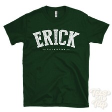 ERICK OKLAHOMA T-SHIRT Beckham USA retro varsity style hometown gift idea