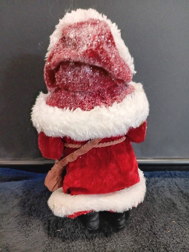 Glittery Old Fashioned Fabric Santa Claus Home Decor - Picture 2 of 2