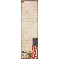 NEW PRIMITIVE AMERICANA NOTE PAD SET OF 2 FLAG OLDE GLORY 9.5"Lx2.75W 50 Sheets