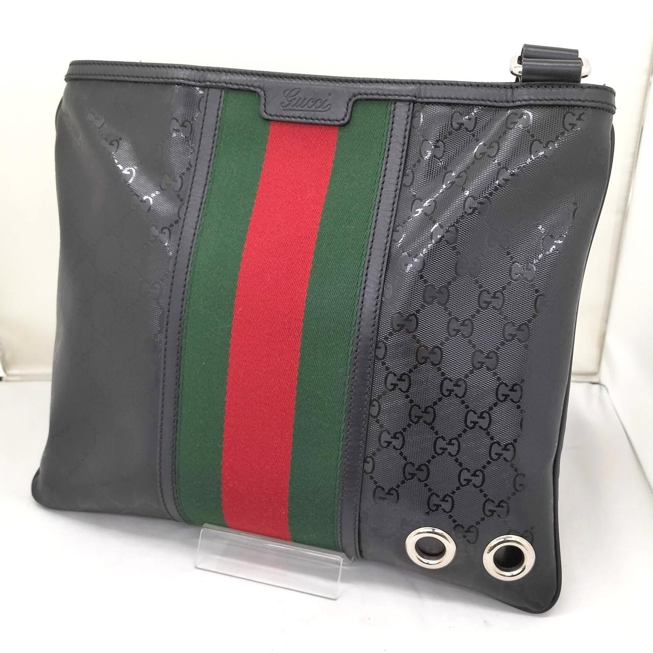 GUCCI GG Imprime Web Stripe Crossbody Shoulder Bag 347991 622611