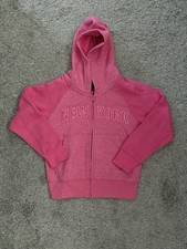 US Moda Youth M dium Pink New York jacket Full Zip NWOT