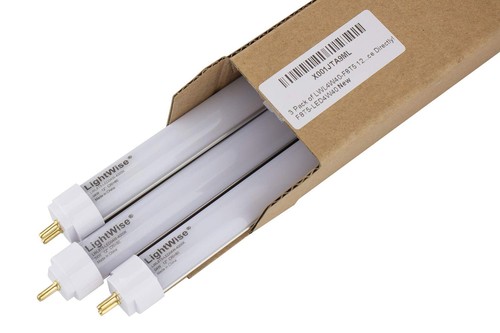 LWL4W40-F8T5 12" Direct Replacement Led Tube, 4-Watt, White, 4000K, Set of 3