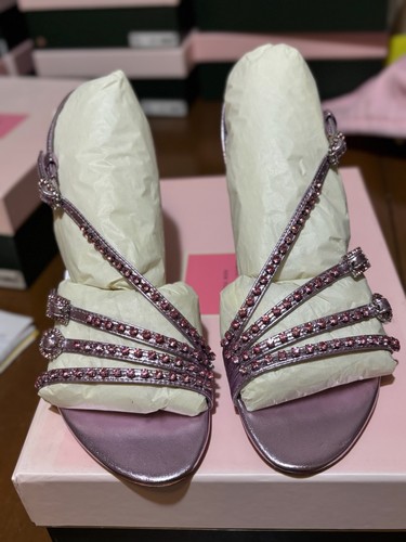 Kate Spade Makenna High-Heel-Sandalen mit Kristallverzierung pink Größe 7 - Bild 1 von 11