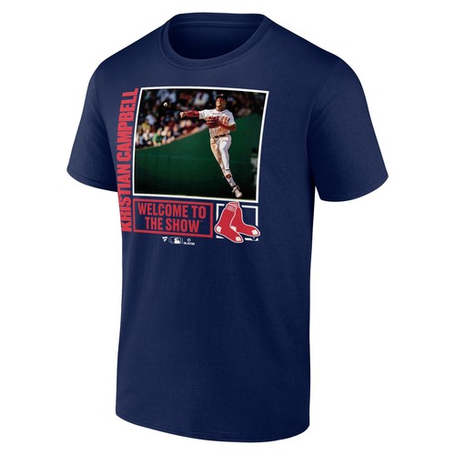Men's Kristian Campbell Navy Boston Red Sox Player Call-Up T-Shirt - Imagen 2 de 3