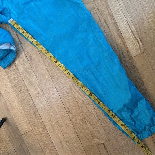 Conjunto cortavientos chándal de nailon alegre Lavon años 80 90 de colección verde azulado S - Imagen 21 de 23