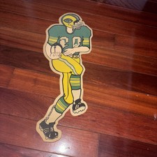Vintage Green Bay Packers Felt Pennant Curly Lambeau ? Karacter Cutout Figure