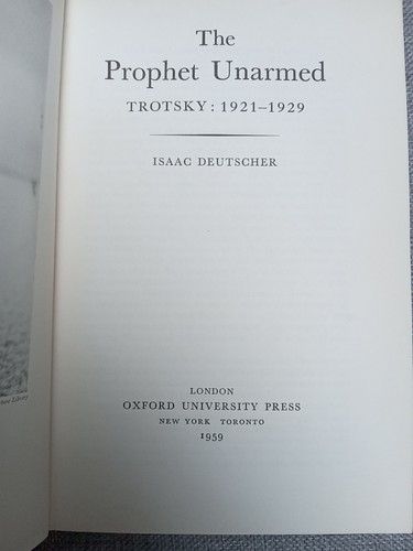 LEON TROTSKY THE PROPHET OUTCAST , UNARMED AND ARMED 3 VOL HARDBACK VINTAGE SET - Bild 17 von 18