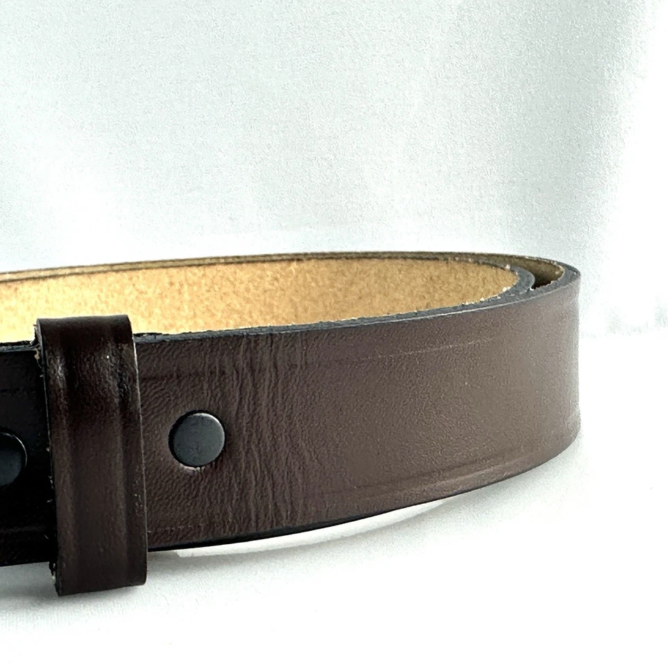 Vintage Dickies Brown Top Grain Cowhide Belt Sz 36/90 Mad In USA - Image 3 of 4