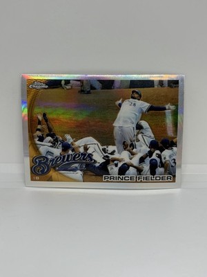 2010 Topps Chrome Refractor Prince Fielder #1 Brewers
