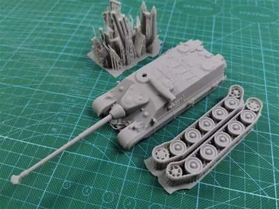 3d Printed 1/35/72 French F-series ''Wild Rose'' AMX-50 Foch B Tank Kit