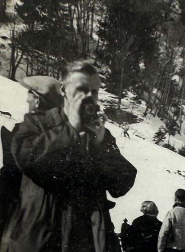 Foto original Bad Gastein Austria 1948 estación de esquí pendiente de nieve montaña instantánea - Imagen 2 de 5