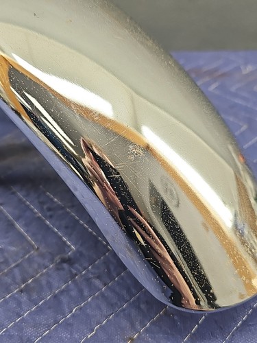 1982 83 HONDA CM250C 250 CUSTOM CHROME FRONT FENDER OEM USED - Picture 8 of 10