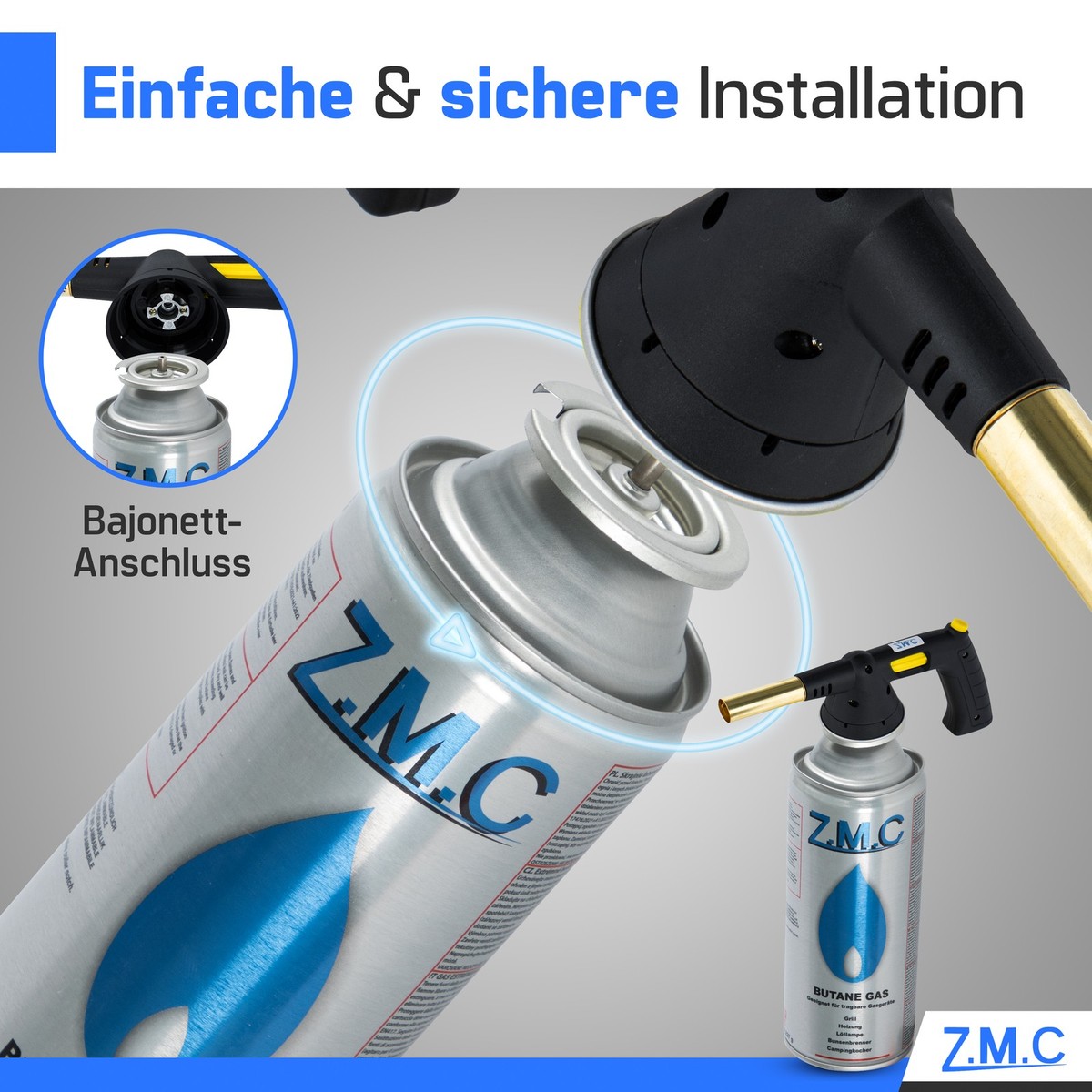 Guarnizioni Bombola Gas Cartuccia Di Gas Butano/Propano Da 227g Rsonic - Per Bruciatori Da Campeggio, Fornelli E Bunsen Cetane Booster - Foto 3