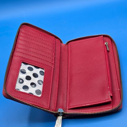 Disney Mickey & Minnie Mouse Zipper Wallet by Loungefly Rare - Picture 9 of 11