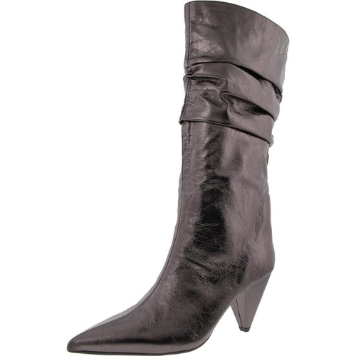 INC Womens Diiannaa Silver Slouchy Knee-High Boots 7 Medium (B,M) BHFO 3204