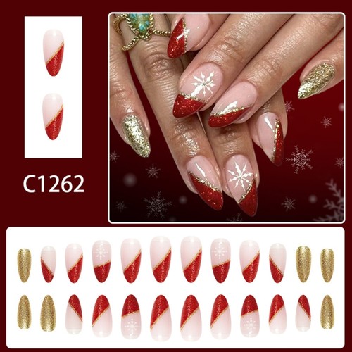 Sparkling Christmas Themed Press On Nail - Picture 2 of 8