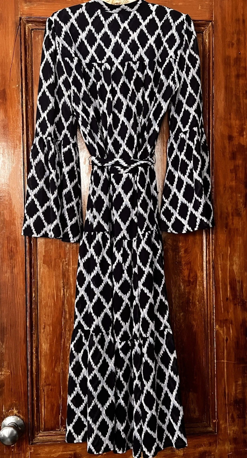 Camicia Michael Michael Kors stampa Ikat a strati blu Shore taglia 4