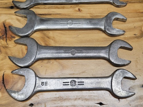 Vintage 18pc HM RK Honda Motors Motorcycle Tool Kit Open End Wrench Lot Kowa - Picture 4 of 14