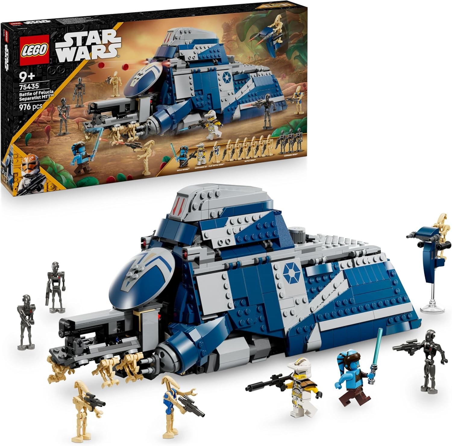 LEGO Star Wars 75435 Le MTT des Séparatistes, jeu de construction idéal pour salon et ados