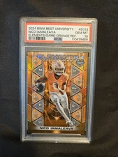 2024 Bowman’s Best Nico Iamaleava Elements Of The Game SP Orange #EG-13 /25 PSA