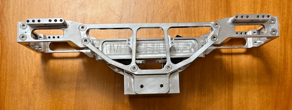 Tamiya Clod Buster Polished Aluminum Mechuna Clodforce Chassis Frame - Image 2 of 4