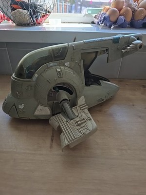 Vintage Star Wars Slave I - 1981 Original gelaufen Ersatzteile oder Reparatur 
