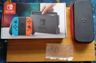 Nintendo Switch HAC-001(-01) 32gb with 128GB micro sd card and a case