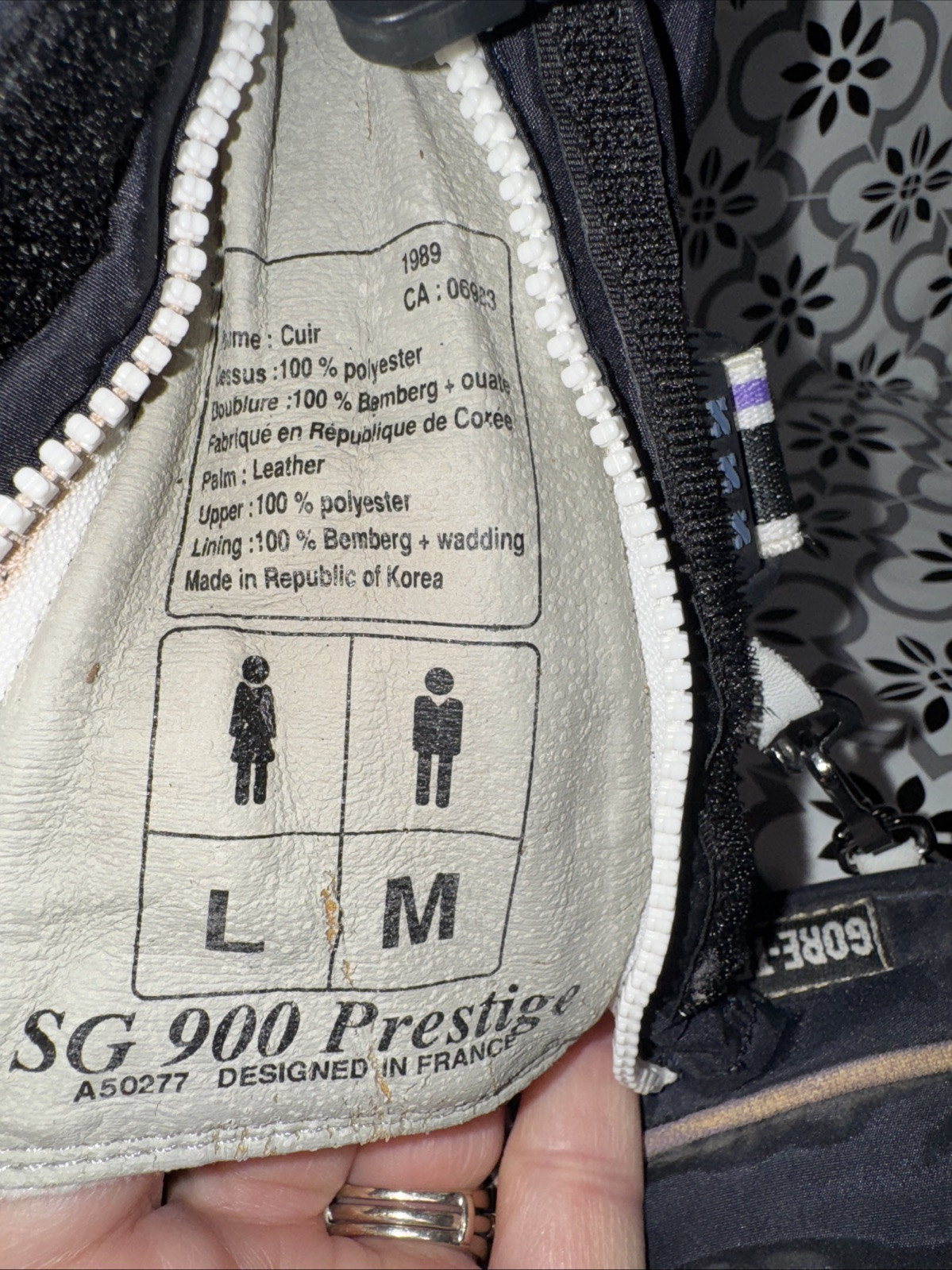 GUANTI SCI SALOMON unisex neri GORE TEX SG 900 donna grandi uomo M