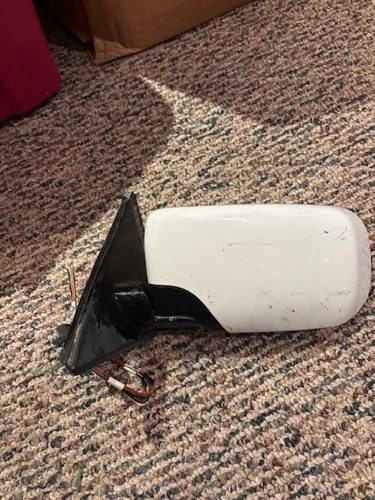✅ 99-03 OEM BMW E39 525 530 540 Left Driver Side Mirror Assembly White