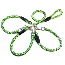 5 Feet Tangle-Free Triple Dog Leash for Walking 3 Dogs 360 Swivel Camo