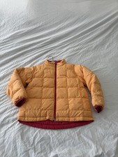 LL Bean Jacket Youth M 10-12 Puffer Coat Reversible Jacket Bc